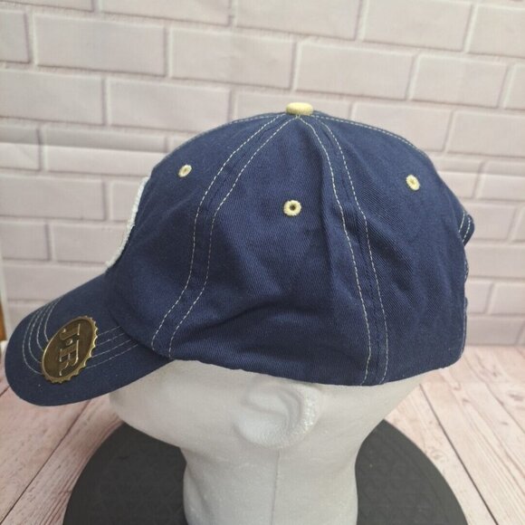 JR Cigar Men's Blue Strapback Tobacco Leaf with Bottle Opener underbill Hat Cap - Picture 3 of 9